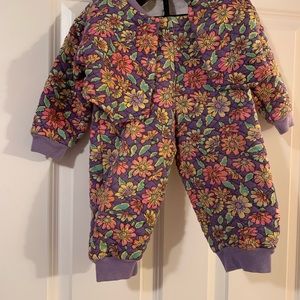 Vintage KEDS Kids Bright Floral 2pc Set